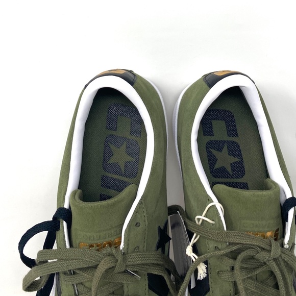 Converse Pro Leather OX Low Top Khaki Black Suede Women's Size Sneakers A00945C - Picture 5 of 10